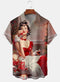 Men's Christmas Funny Graphic Short Sleeve Hawaiian Shirt